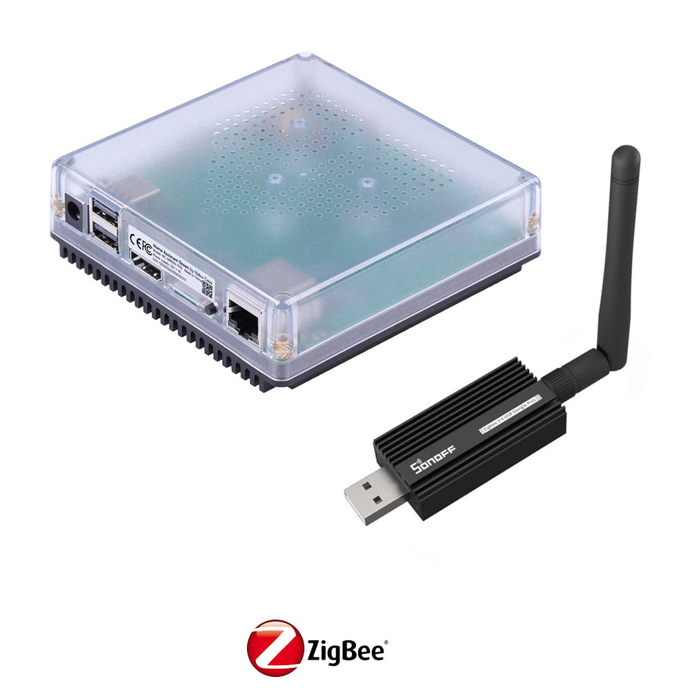 Home Assistant Green Smart Home Hub 2X USB, Gigabit LAN opt. Sonoff ZBDongle-E