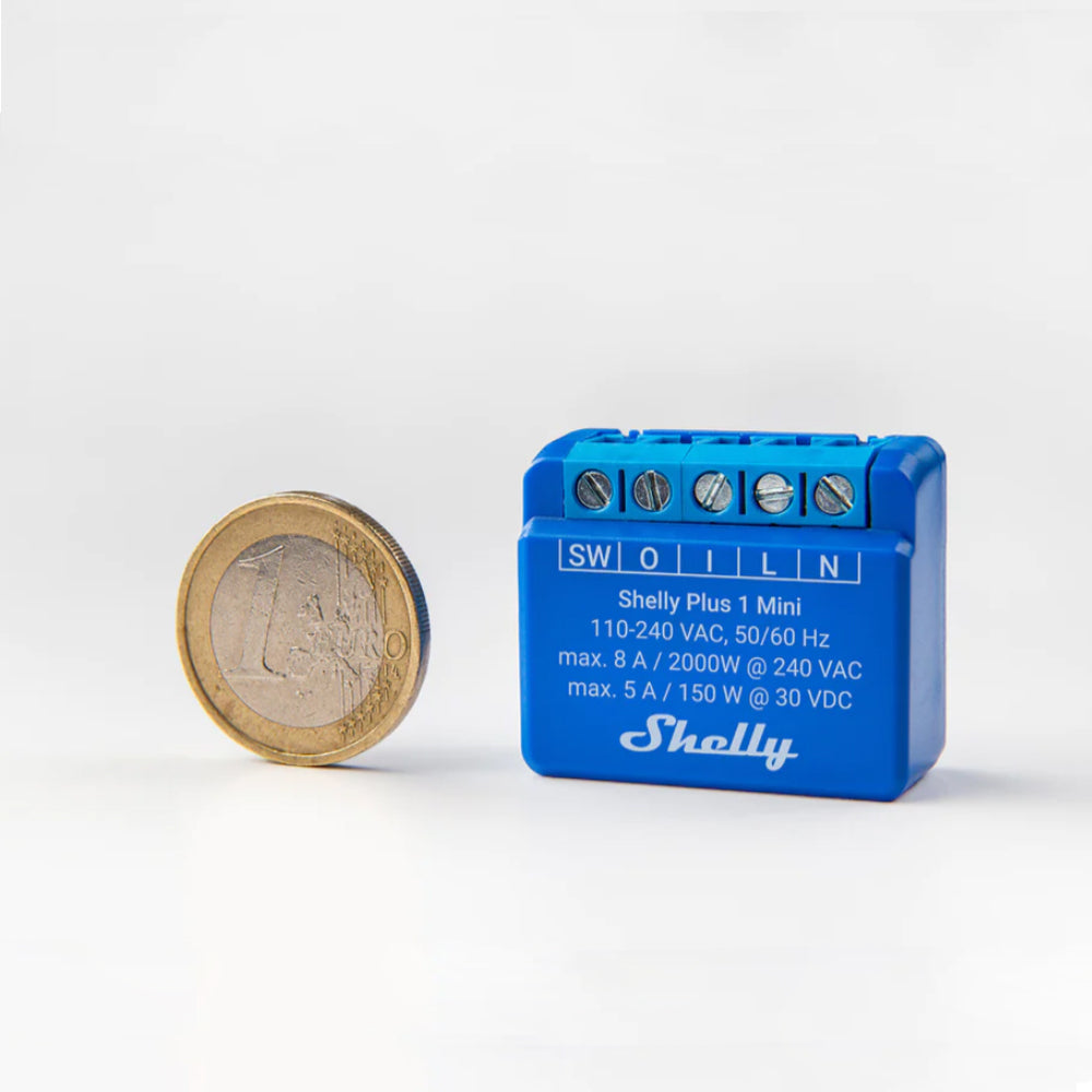 Shelly Mini Plus PM - Smart Relay 16A AC WiFi/BT + PM