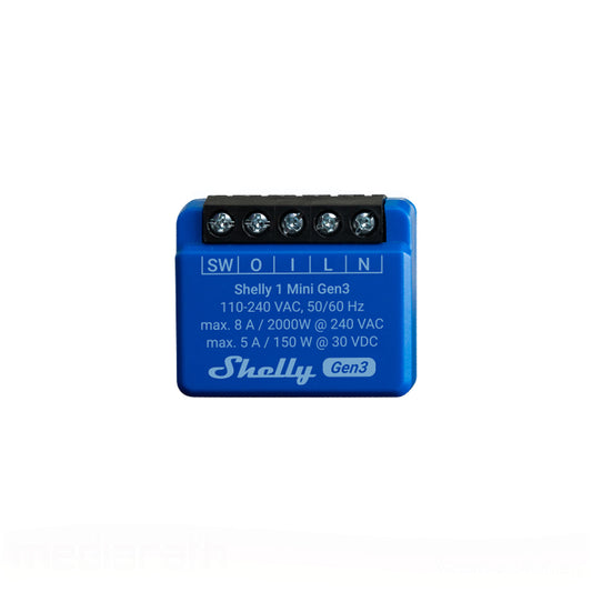 Shelly Plus 1 Mini Gen3 8A DC-AC ESP32 flush-mounted WiFi switch relay Tasmota 13