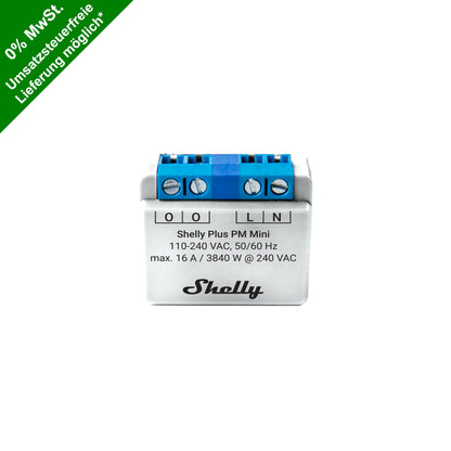 Shelly Plus PM Mini 16A AC Energieeinspeisung WiFi Power Metering Tasmota PV