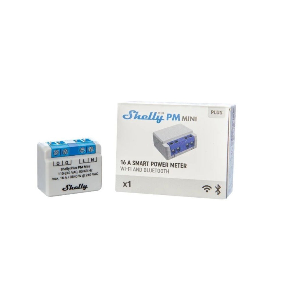 Shelly Plus PM Mini 16A AC Energieeinspeisung WiFi Power Metering Tasmota PV