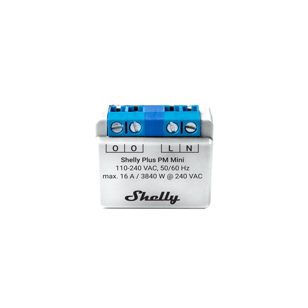 Shelly Plus PM Mini 16A AC ESP32 flush-mounted WiFi energy metering meter Tasmota 13