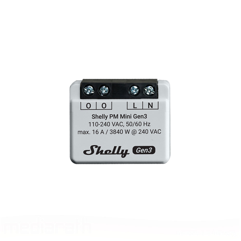 Shelly Plus PM Mini Gen3 16A AC ESP32 Unterputz WiFi Energiemessgerät Tasmota 14