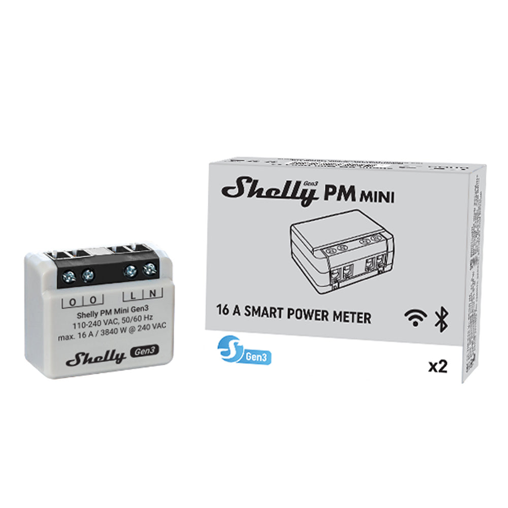 Shelly Plus PM Mini Gen3 16A AC ESP32 Unterputz WiFi Energiemessgerät Tasmota 14