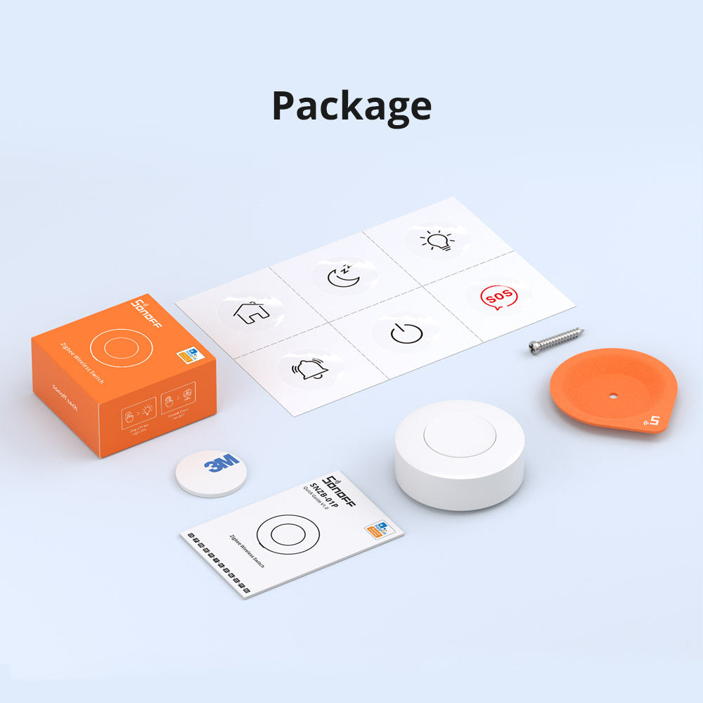 Sonoff SNZB-01P ZigBee 3.0 Smart Wireless Switch Button Schalter Taster Remote