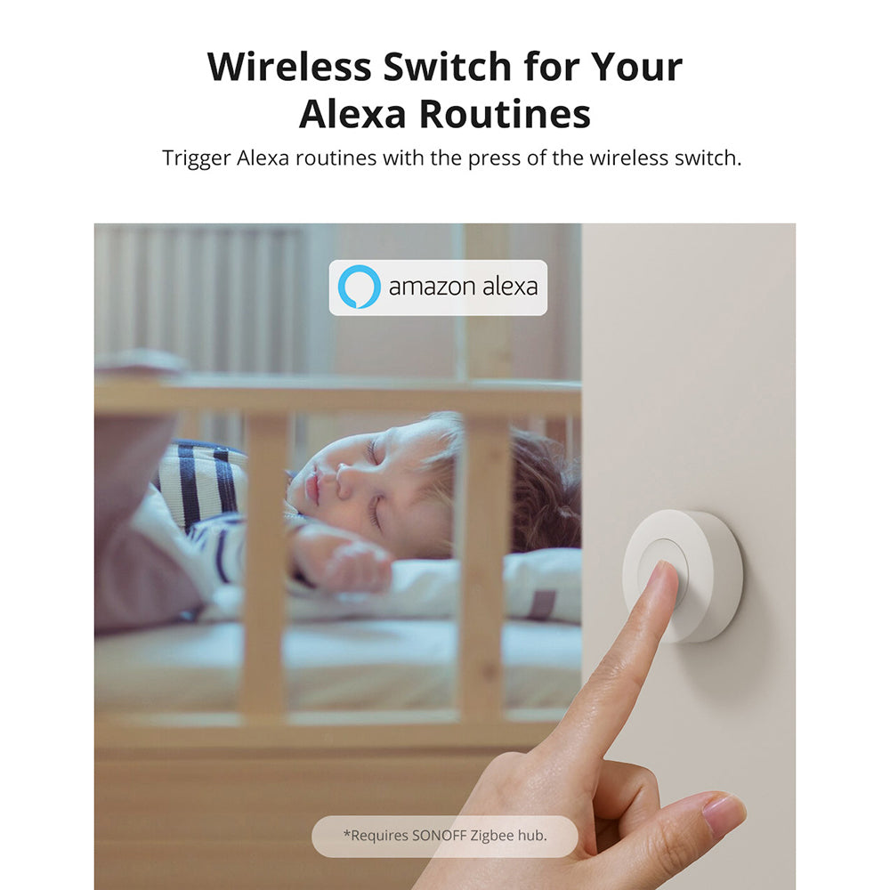 Sonoff SNZB-01P ZigBee 3.0 Smart Wireless Switch Button Switch Remote
