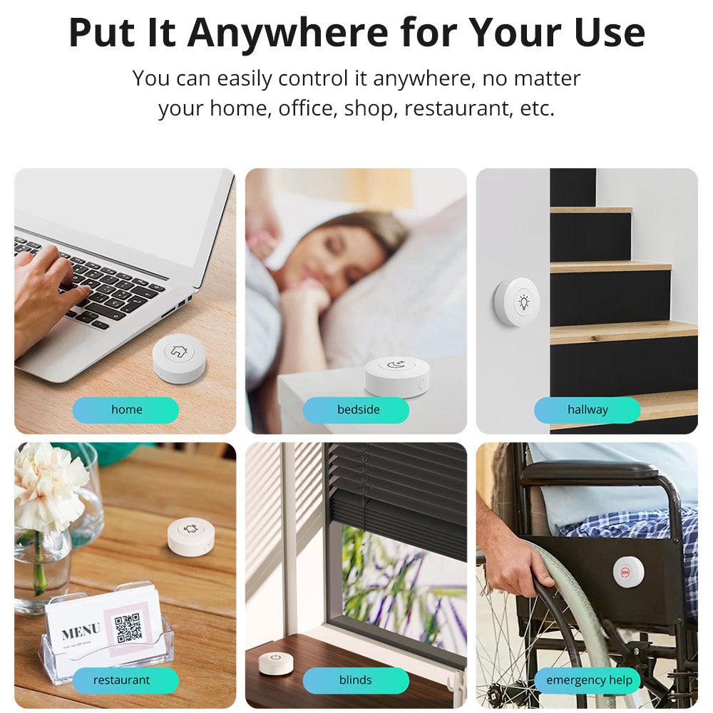 Sonoff SNZB-01P ZigBee 3.0 Smart Wireless Switch Button Switch Remote