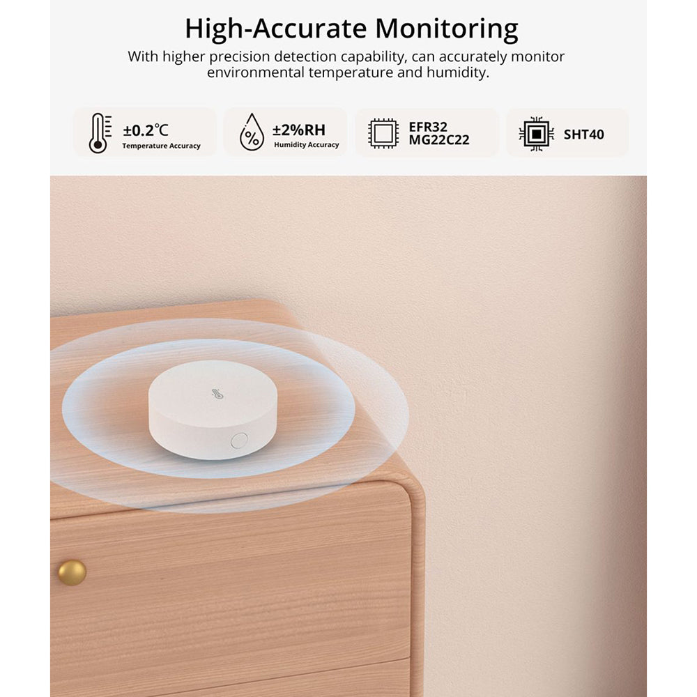 Sonoff SNZB-02P ZigBee 3.0 Smart Temperature Humidity Temperature Humidity Sensor