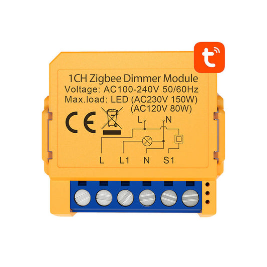 Avatto ZDMS16-1 ZigBee 3.0 1 Channel 1CH Smart Light Switch Dimmer Module TUYA
