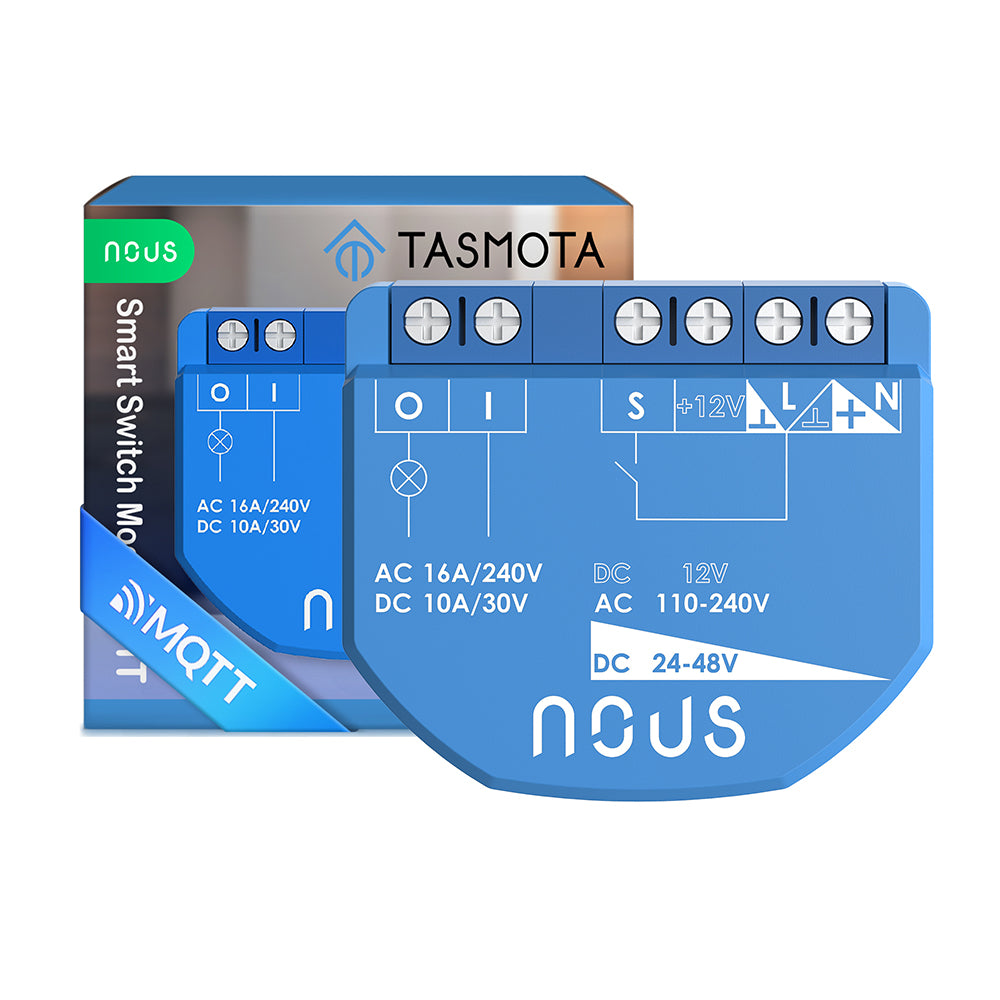 NOUS B1T WiFi Smart Switch 1 Channel AC - 12V DC no PM ESP32 Tasmota