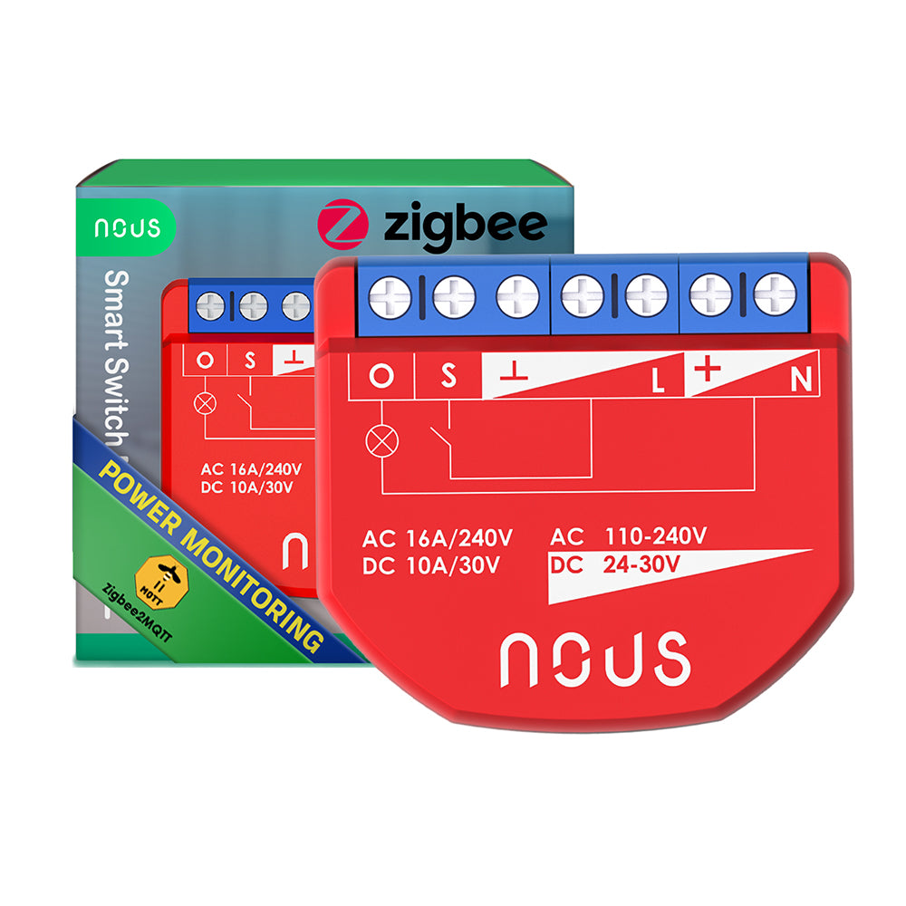 NOUS B2Z Zigbee 3.0 Smart Switch 1 Channel 1 Channel AC - DC - Power Metering