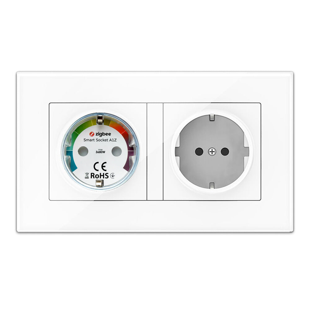 2x Nous A1Z 16A 3680W Consumption measurement ZigBee 3.0 Smart Socket - Alexa - Google