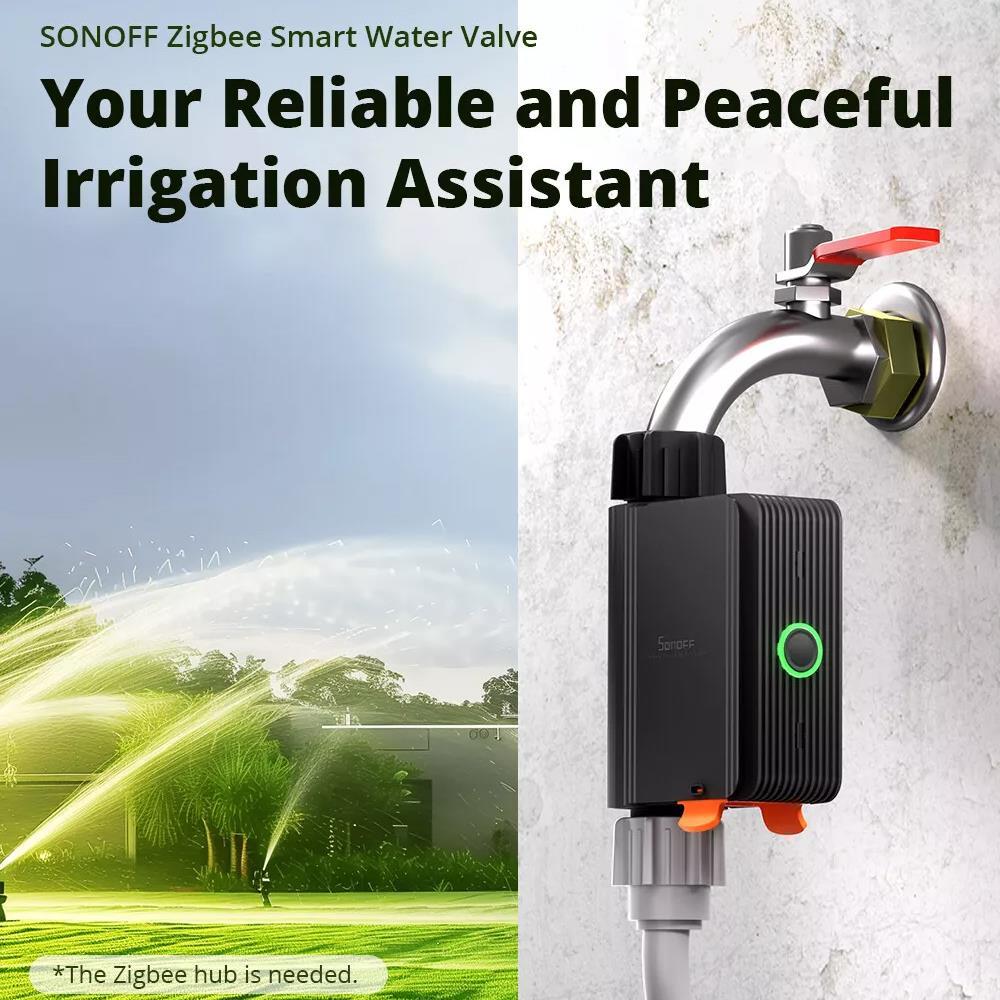 Sonoff SWV-BSP Zigbee Smart Irrigation System Water Valve ZHA 2MQTT