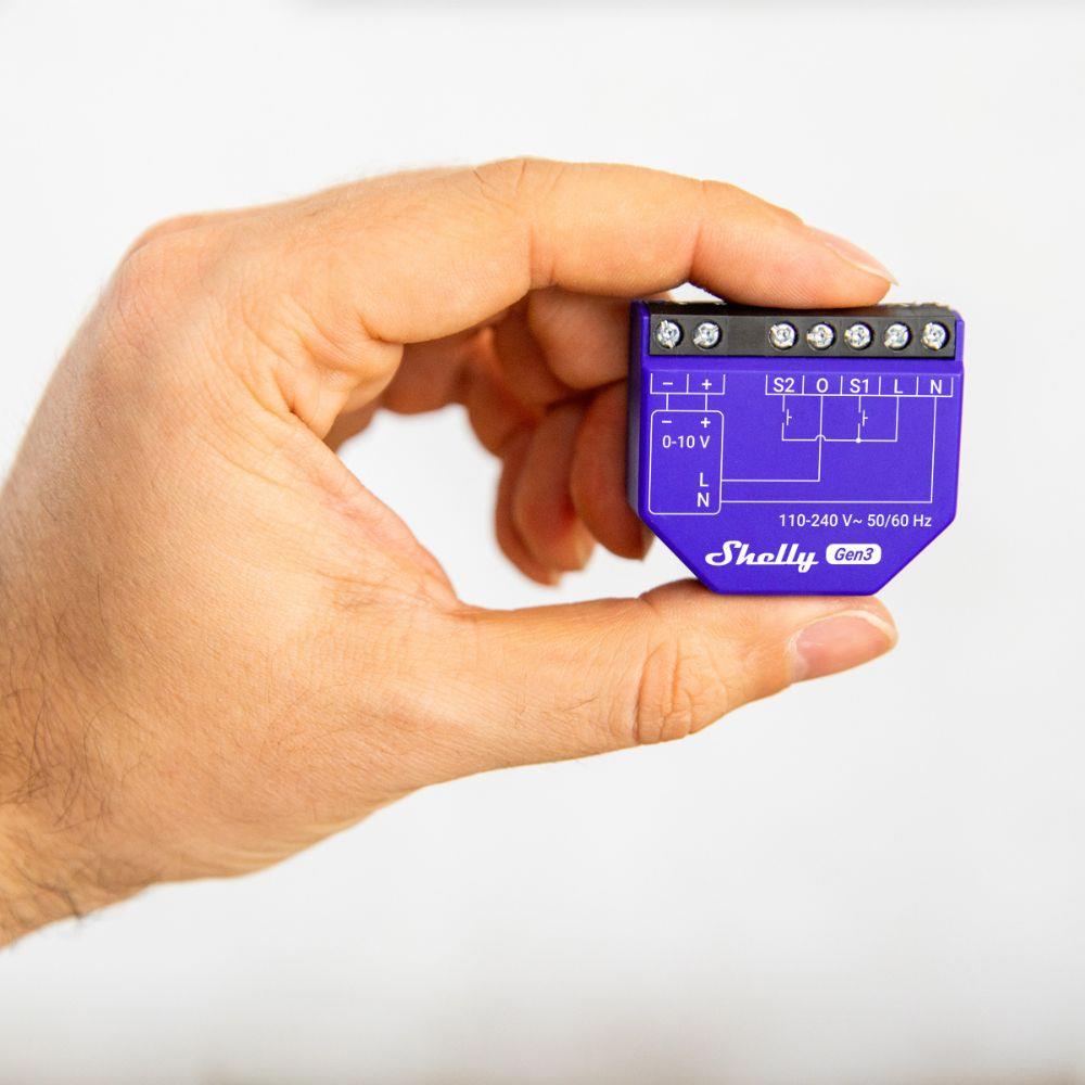 Shelly Plus Dimmer 0/1-10V PM Gen3 ESP32 Wi-Fi Bluetooth Smart Controller