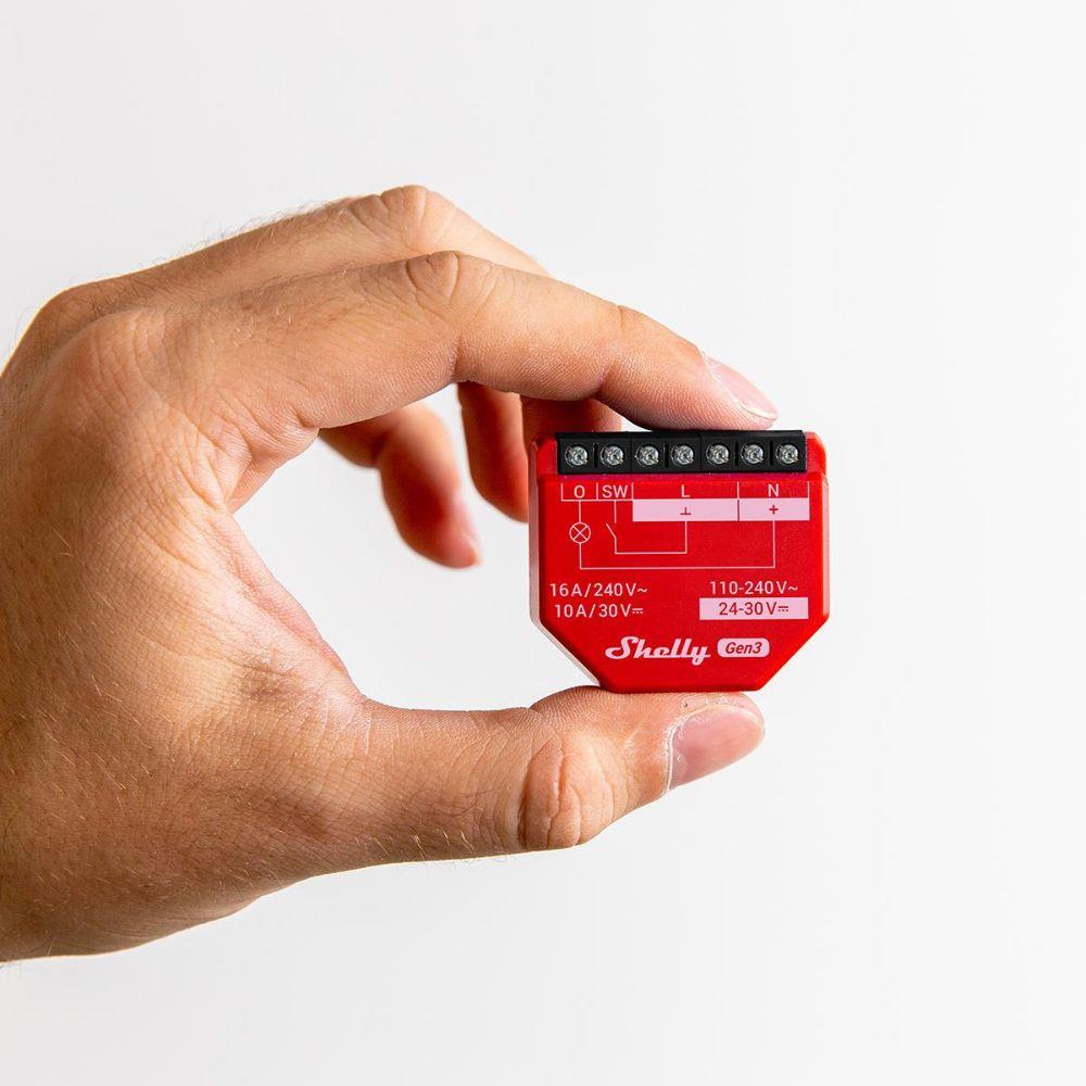 Shelly 1PM Gen3 WiFi 16A Power Metering AC 110-240V DC 24-30V Relais Tasmota 15