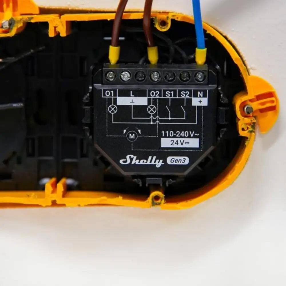 Shelly 2PM Gen3 WiFi 2 Kanal Schalter 16A Power Metering AC 110-240V DC 24V