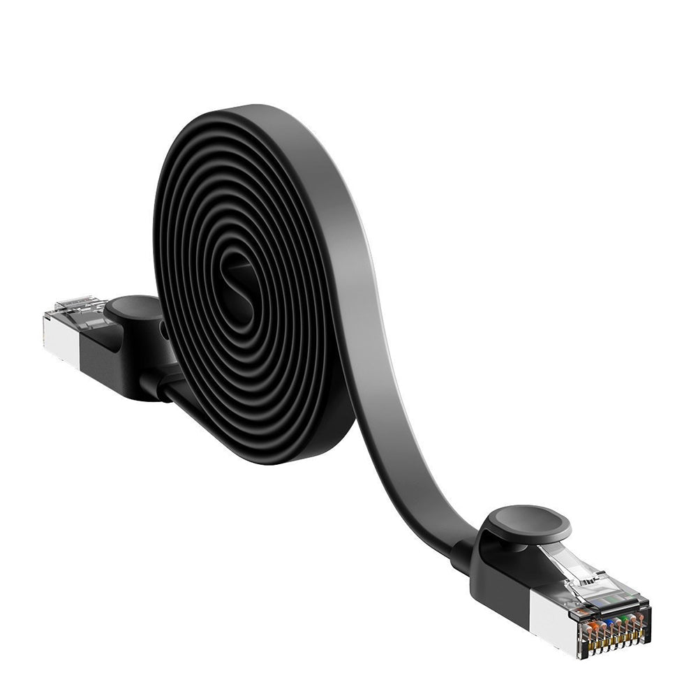 Baseus Cat 6 UTP LAN Ethernet RJ45 Cable Flat black 1m

