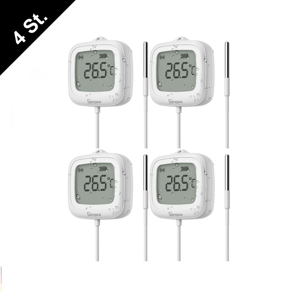 Sonoff SNZB-02LD ZIGBEE 3.0 IP65 LCD Display Thermometer mit Temperaturfühler