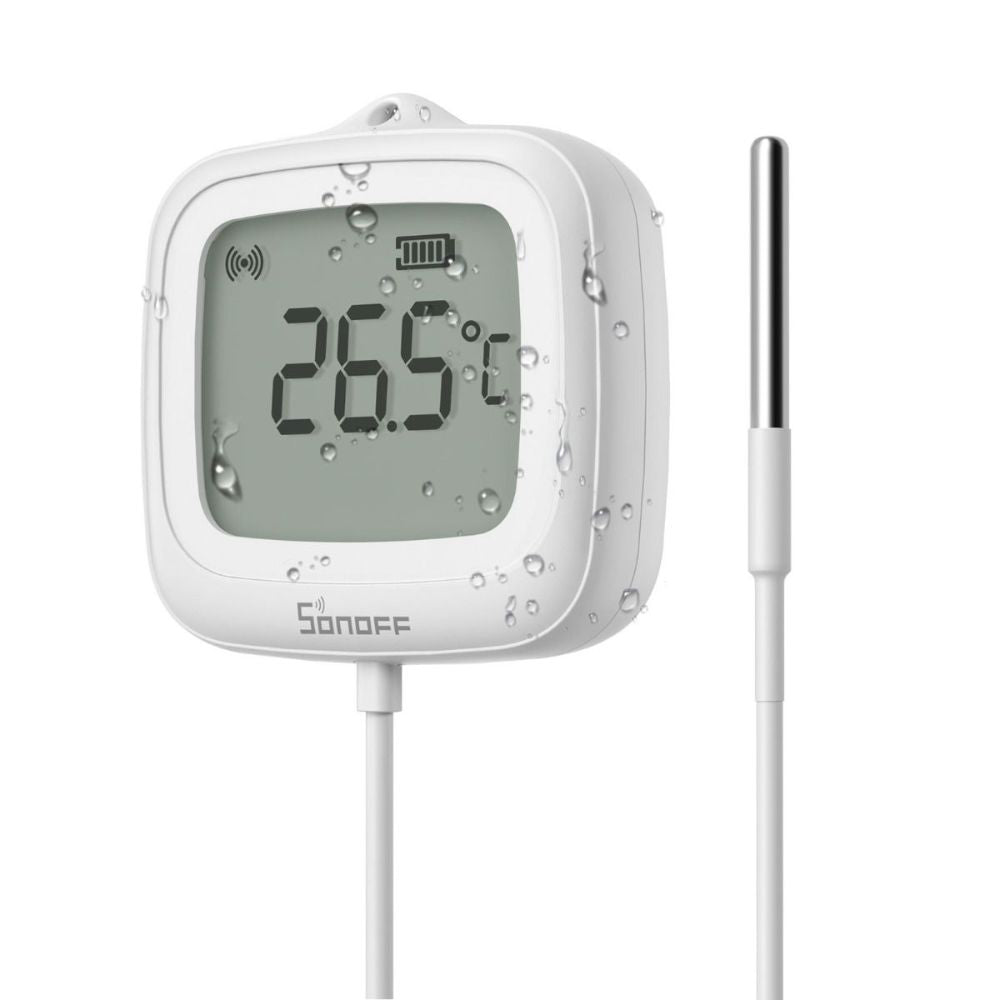 Sonoff SNZB-02LD ZIGBEE 3.0 IP65 LCD Display Thermometer mit Temperaturfühler