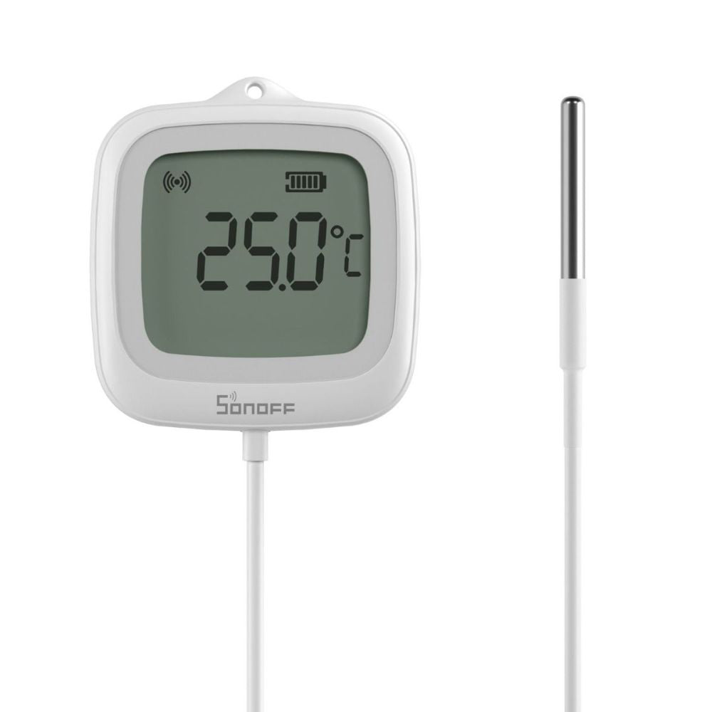 Sonoff SNZB-02LD ZIGBEE 3.0 IP65 LCD Display Thermometer with External Temperature Probe