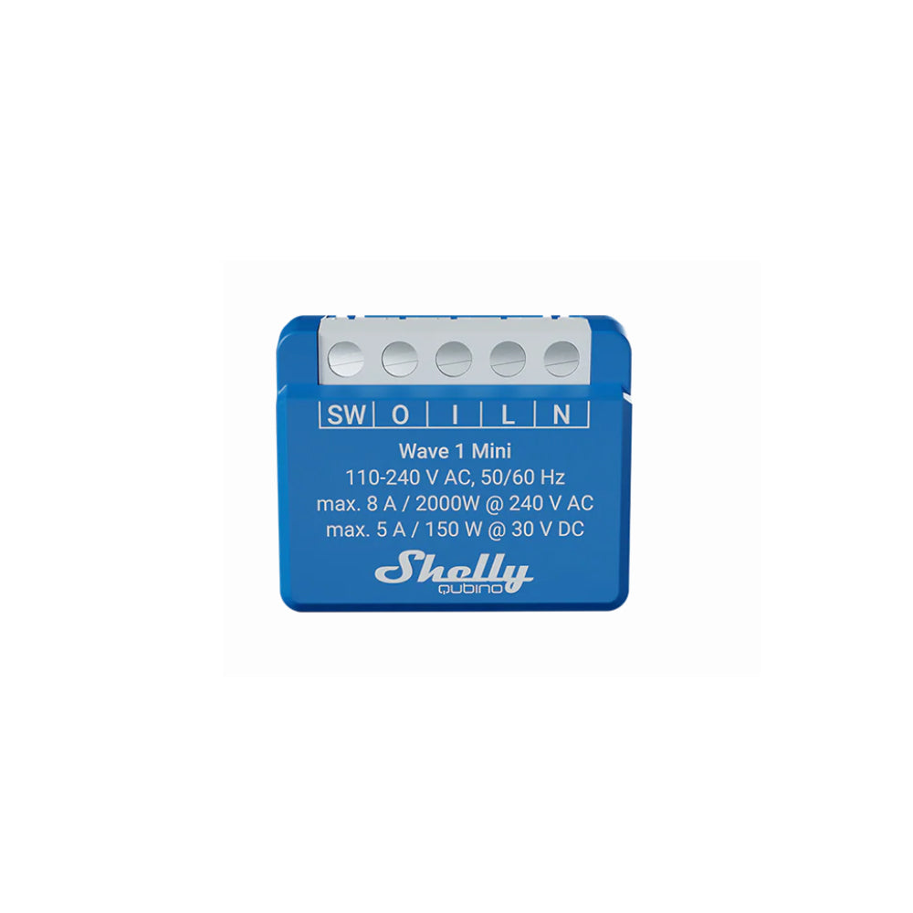 Shelly Wave 1 MINI 1 Kanal Smart Switch 8A 240V AC 5A 30V DC Z-WAVE