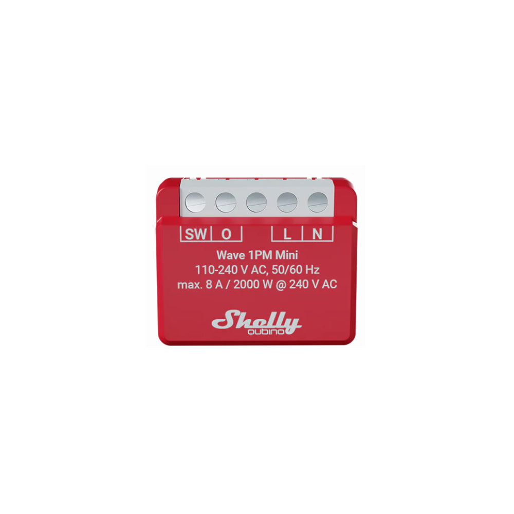 Shelly Wave 1PM MINI 1 Kanal Smart Switch mit Energiemessung 8A 240V AC Z-WAVE