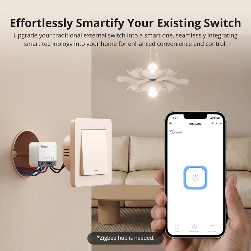 SONOFF ZBMINIR2 ZBMINI Extreme Zigbee 3.0 Smart Relay Modul ZHA Zigbee2MQTT