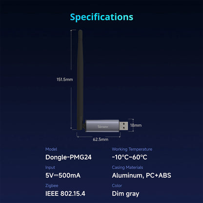 SONOFF Dongle Plus MG24 Zigbee Thread USB-Dongle Zigbee2MQTT ZHA EFR32MG24
