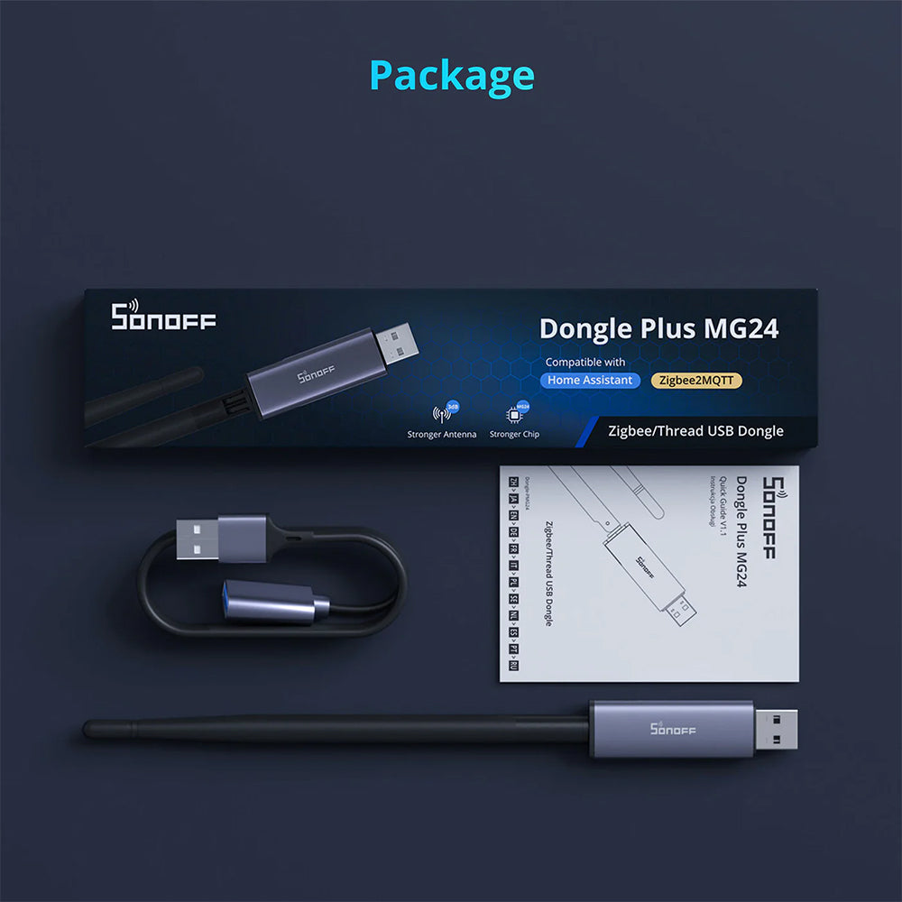 SONOFF Dongle Plus MG24 Zigbee Thread USB-Dongle Zigbee2MQTT ZHA EFR32MG24