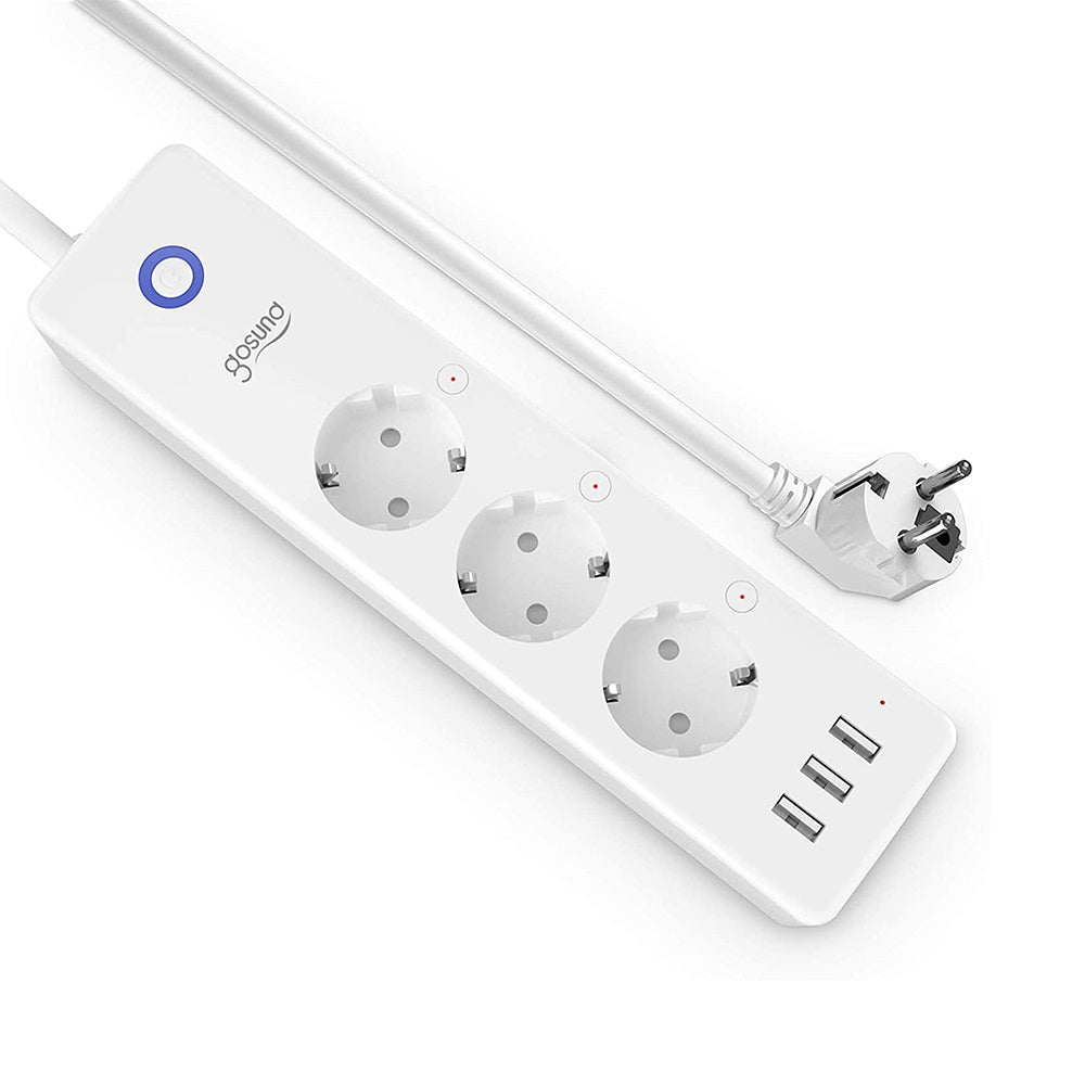 Gosund P1 PLUS 3fach USB WiFi Steckerleiste Energy Meter Tasmota opt. calibrated