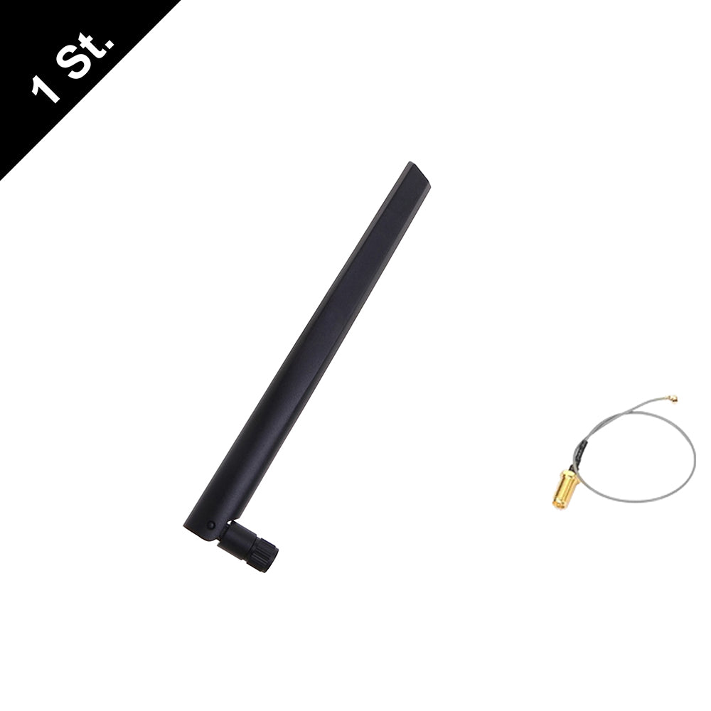 WIFI ANTENNE 6dBi + Kabel RP-SMA M.2 IPEX MHF4 U.fl 2,4G 5,8Ghz Dualband NEU