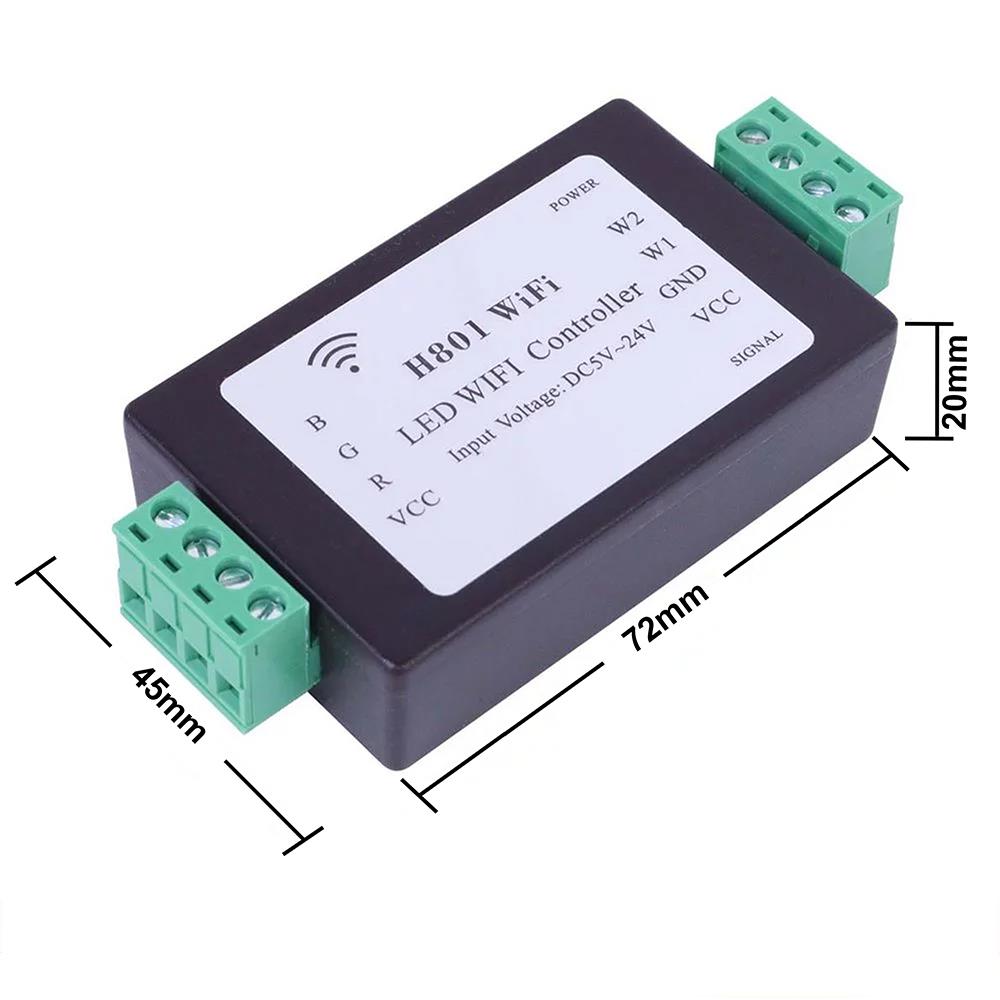 H801 ESP8266 LED WiFi RGBWW Controller für LED Stripes DC 5-24V Tasmota 14