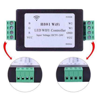 H801 ESP8266 LED WiFi RGBWW Controller für LED Stripes DC 5-24V Tasmota 14