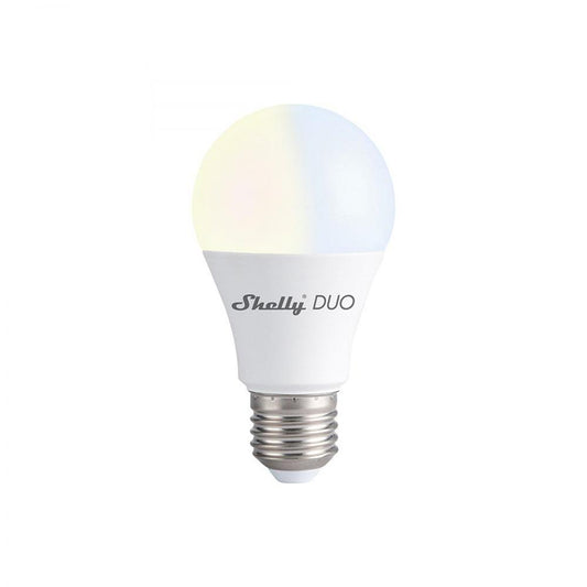 Shelly DUO LED WiFi Bulb Lamp 9 Watt E27 Base Warm White Cool White Tasmota