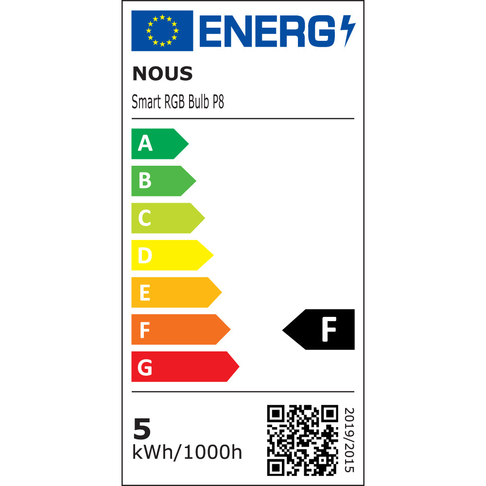 NOUS P8 Smart LED WiFi Matter Bulb Lamp RGB 4.5 Watt GU10 Socket 2700-6500K