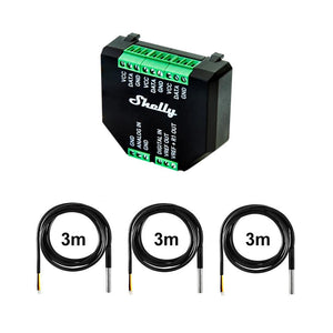 Shelly Plus AddOn Sensor Erweiterung für Plus Devices - max. fünf DS18B20 DHT22
