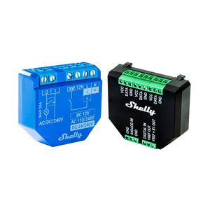 Shelly Plus 1 + Plus Addon + DS18B20 Temp Sensor 16A DC-AC Smart WiFi Relais