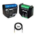 Load the image into the gallery viewer, Shelly Plus 2PM + Plus Addon + DS18B20 Temp Sensor 16A DC-AC WiFi Power Metering
