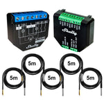 Load the image into the gallery viewer, Shelly Plus 2PM + Plus Addon + DS18B20 Temp Sensor 16A DC-AC WiFi Power Metering
