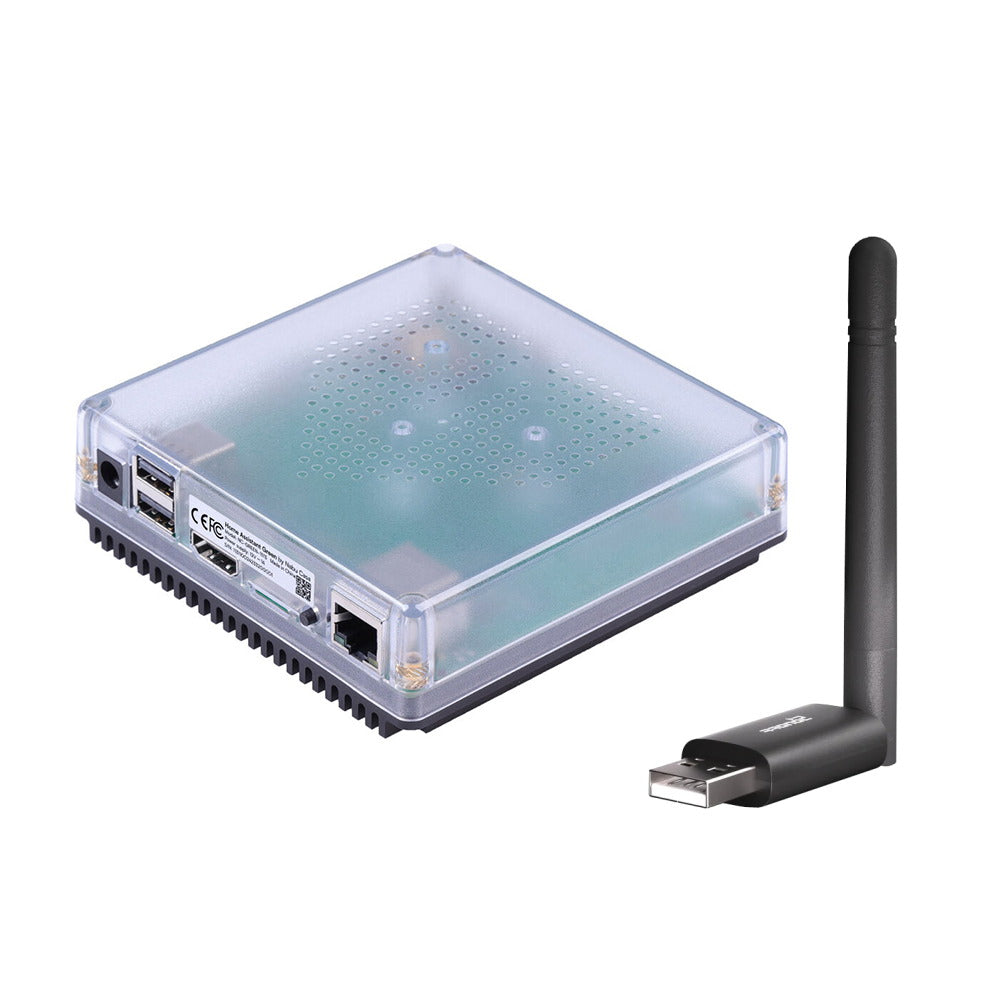 Home Assistant Green Smart Home Hub 2X USB Gigabit LAN opt. Sonoff Zigbee Dongle