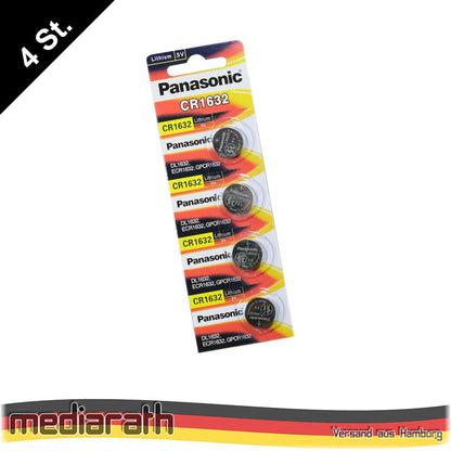 Panasonic Lithium Power CR1632 DL1632 ECR1632 3V Button Cell 16mm x 3.2mm Blister