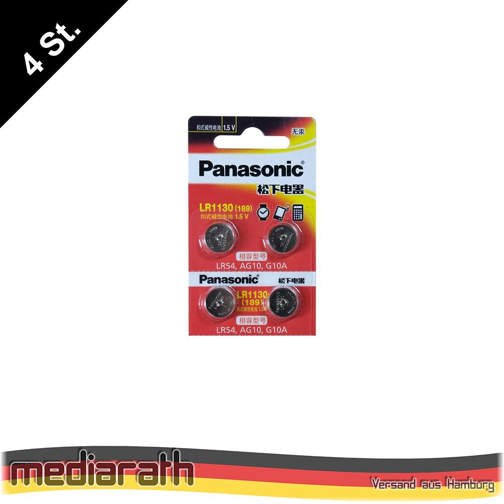 Panasonic - Rasage Electrique - LR 54 / AG 10 / LR 1130 Panasonic 1-BL -  Piles rechargeables - Rue du Commerce