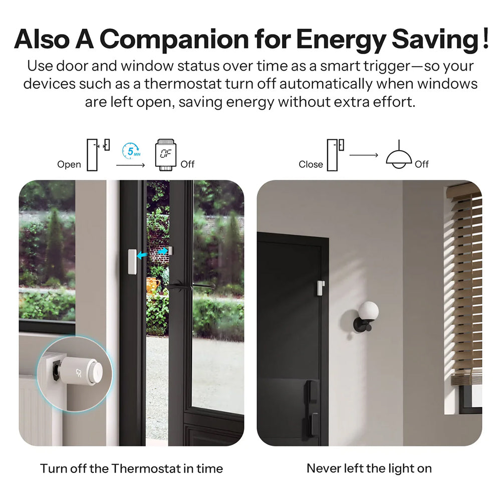 SONOFF SenseGuard DW Gen2 Zigbee Smart Door/Window Sensor SNZB-04PR2