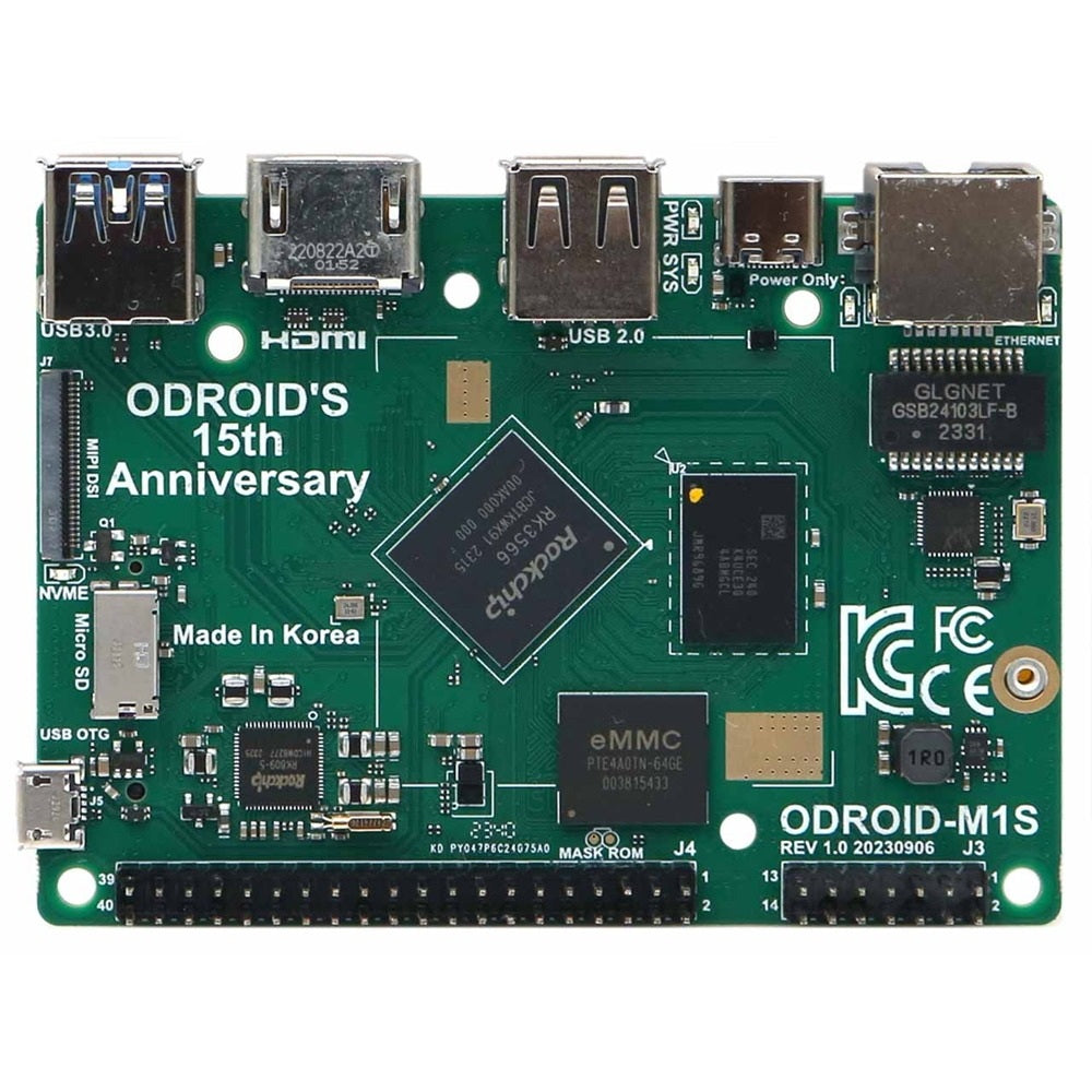 ODROID M1S 4GB mit Header 4x 1,8GHz – Home Assistant Smart-Home Server 64GB eMMC