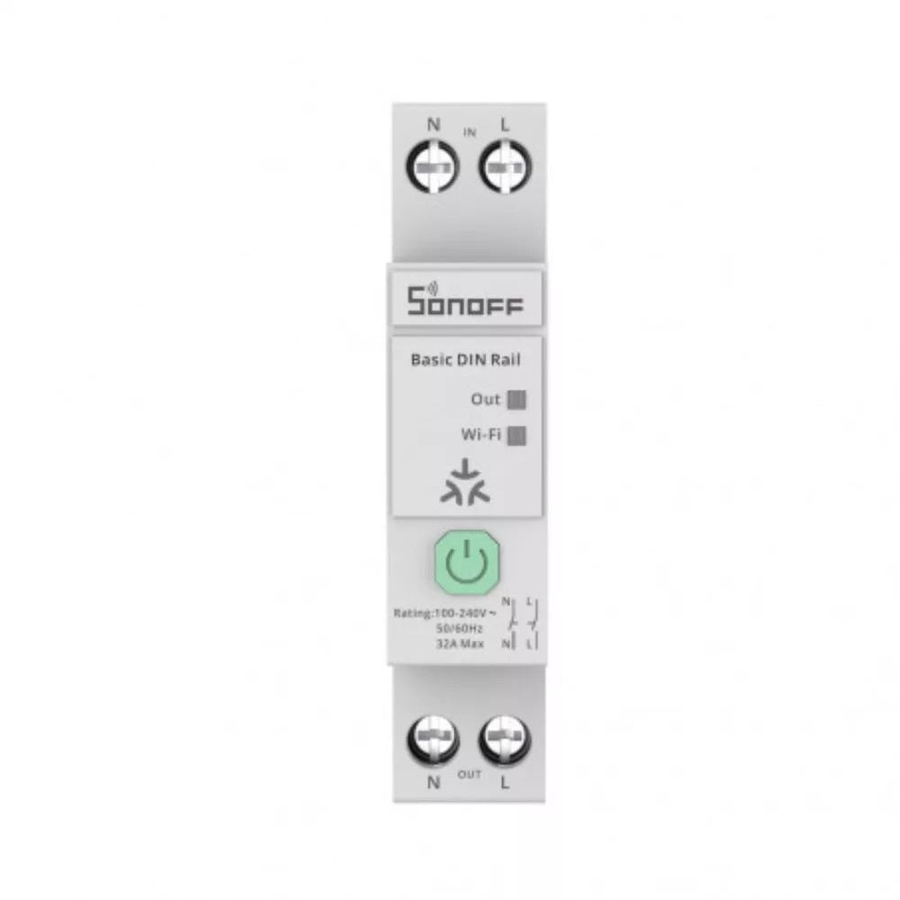 Sonoff BASIC-1GSP DIN Rail – Smart 32A Relay Energy Monitoring WiFi Matter BT