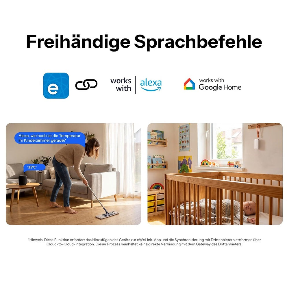 Sonoff SNZB-02B AirGuard TH Lite Zigbee 3.0 Temperatur Feuchte Sensor