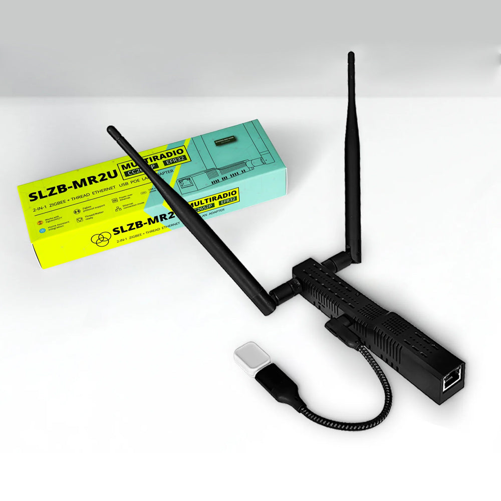 SMLIGHT SLZB-MR2U Zigbee Thread Multiradio CC2652P EFR32MG21 LAN PoE USB Wi-Fi