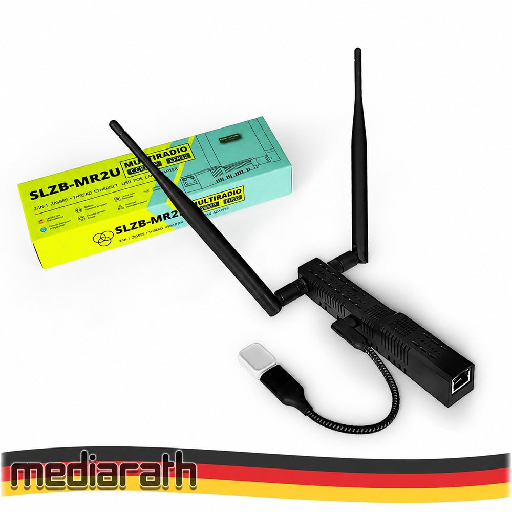 SMLIGHT SLZB-MR2U Zigbee Thread Multiradio CC2652P EFR32MG21 LAN PoE USB Wi-Fi