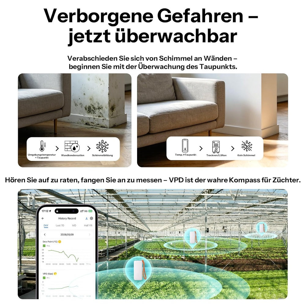 Sonoff SNZB-02B AirGuard TH Lite Zigbee 3.0 Temperatur Feuchte Sensor